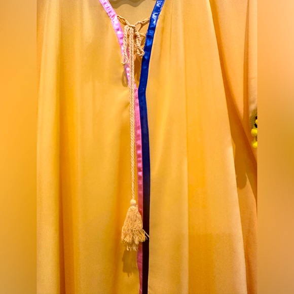 NWOT - Fig & Vine Full Length Sheer Beach Cover-Up/Caftan - Size Large - Picture 4 of 8